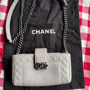 Auth Chanel Boy Reverso Mini Purse WOC